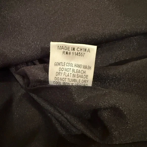 THML Black Blouse with Tassel Accents - Picture 5 of 6